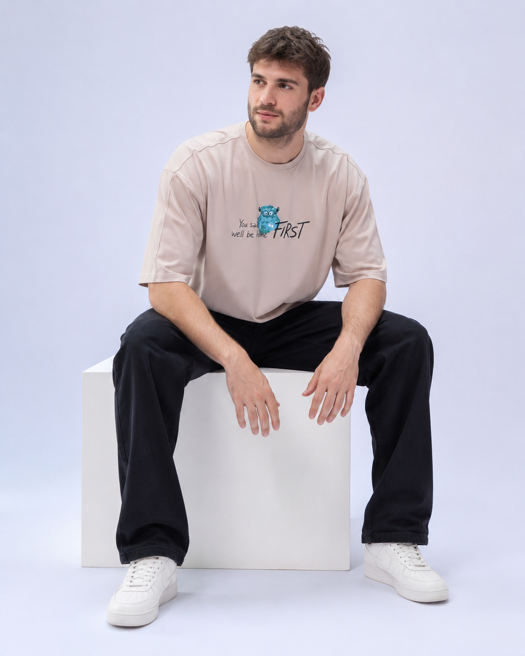 Drop Shoulder Off-White