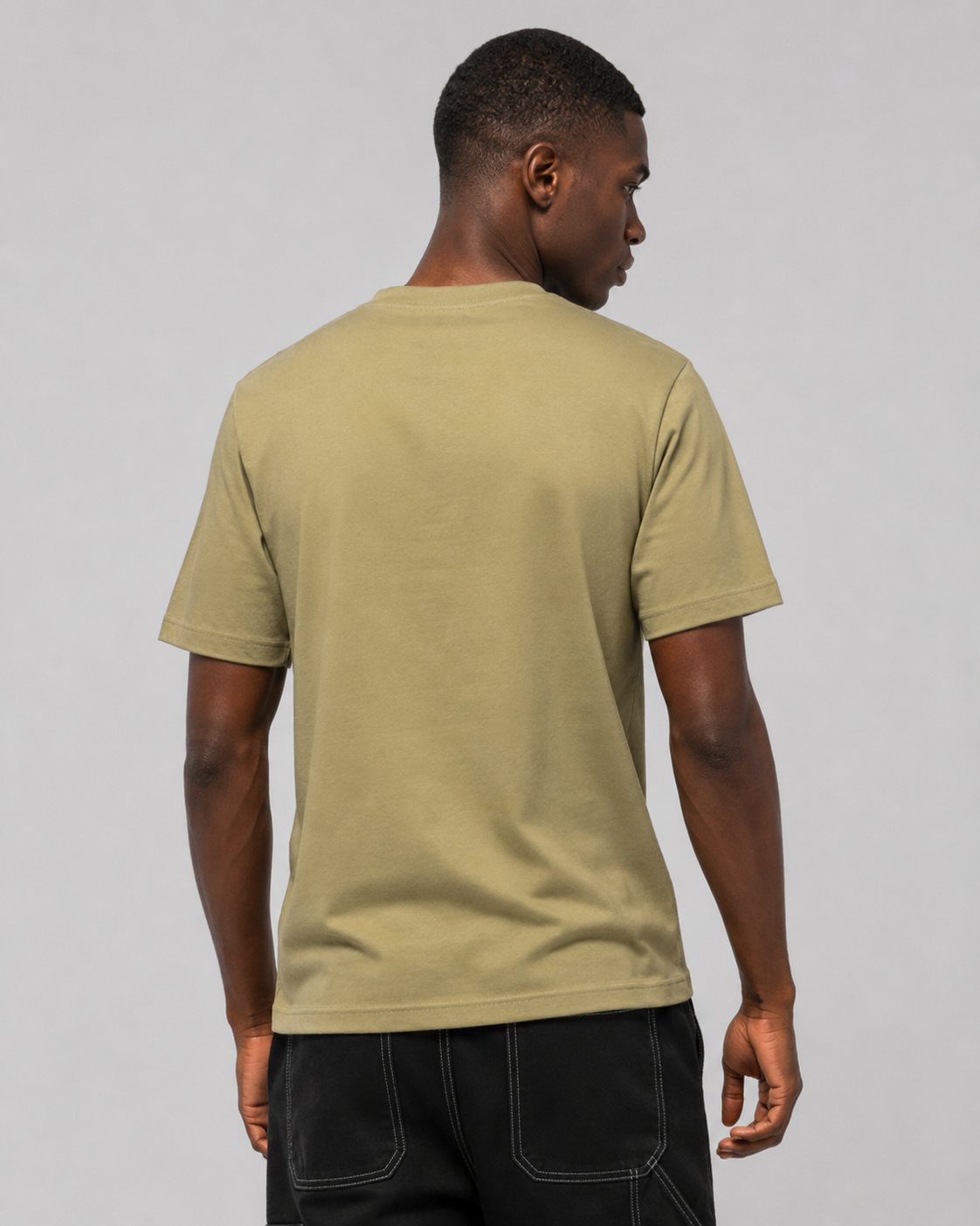 Basic T-Shirt Regular Fit Dusky Green