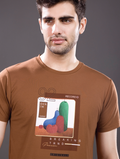 Graphic T-shirt Brown