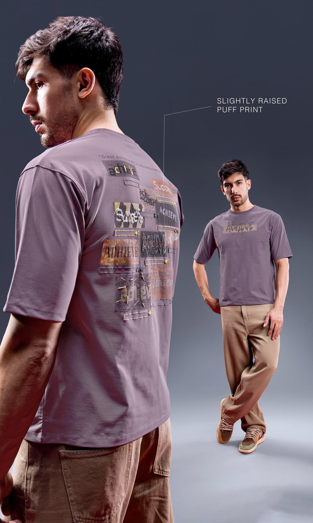 Oversized HIP-HOP  Purple