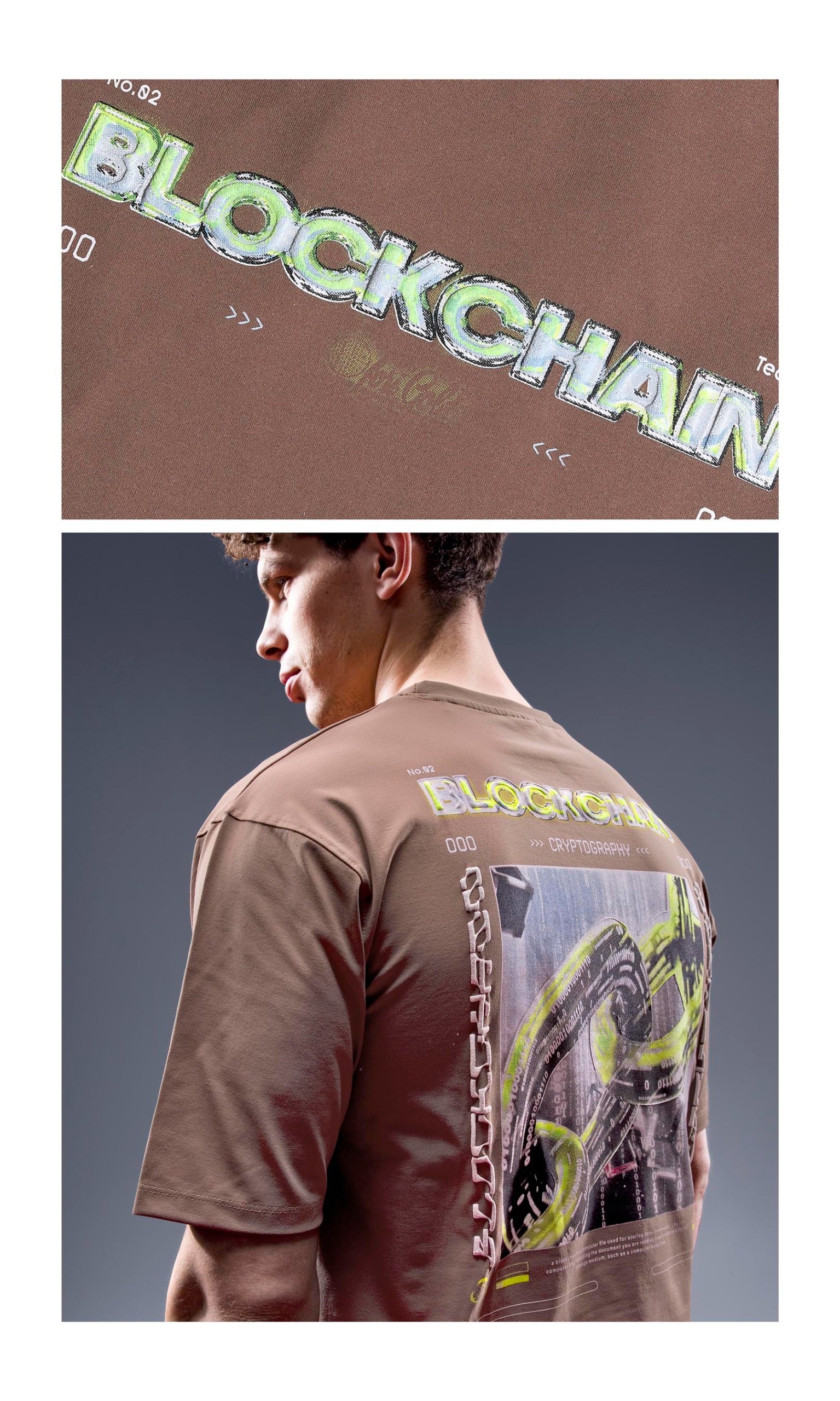 Oversized HIP-HOP Brown