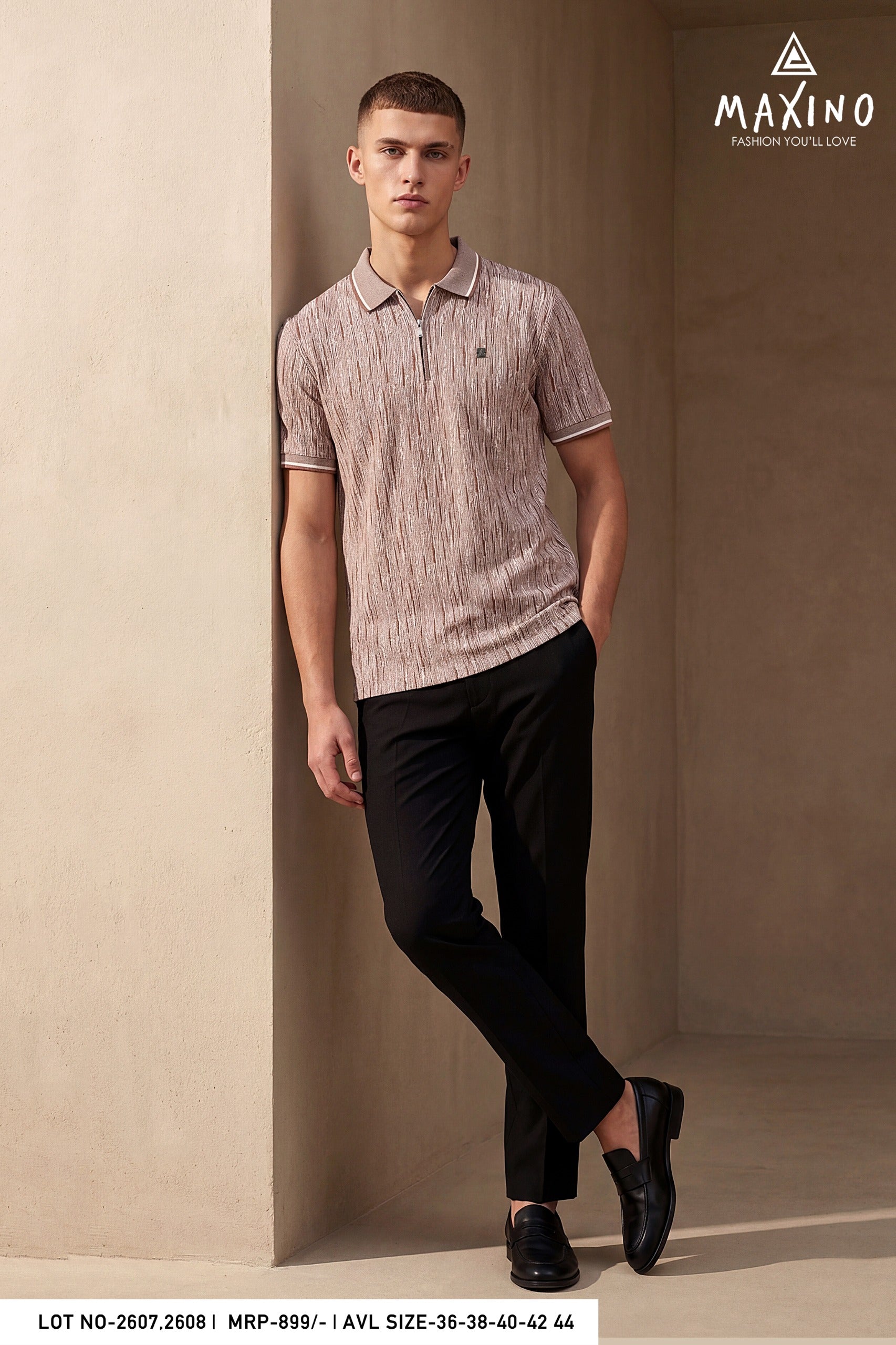 Structured Brown polo