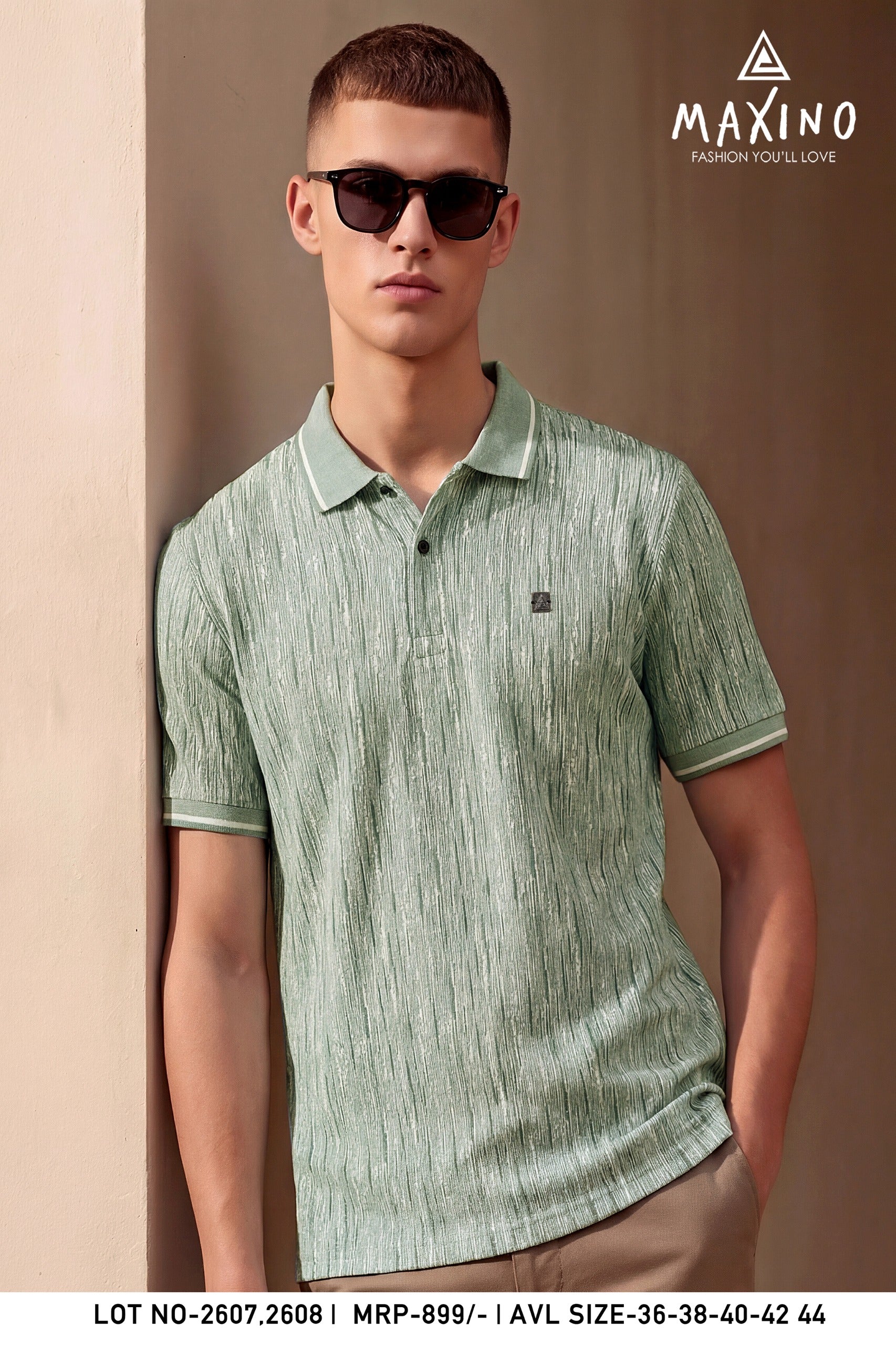 Structured Green Polo